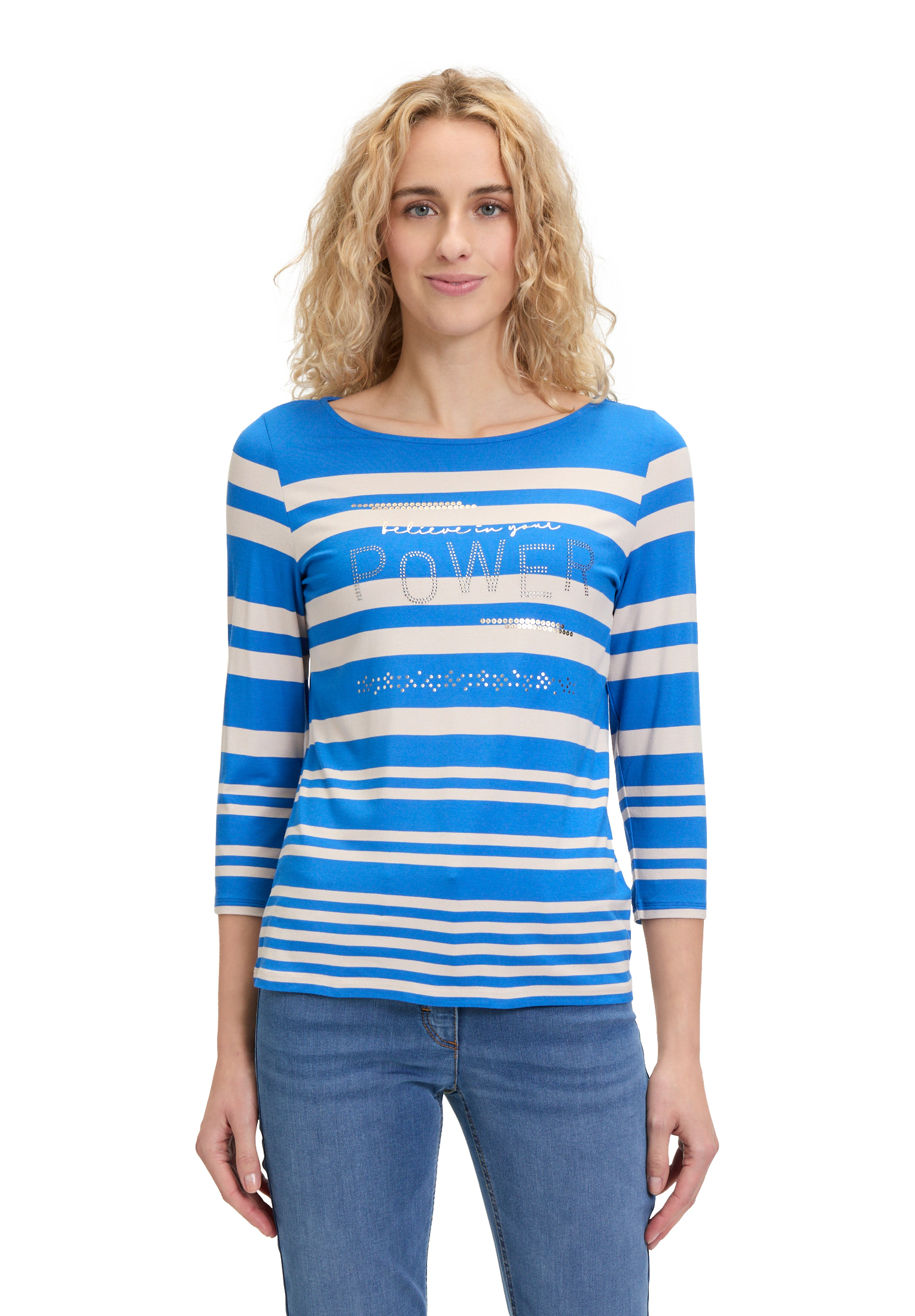 Betty Barclay 3/4-Arm-Shirt "Betty Barclay Damen Basic Shirt mit Strass", ( günstig online kaufen