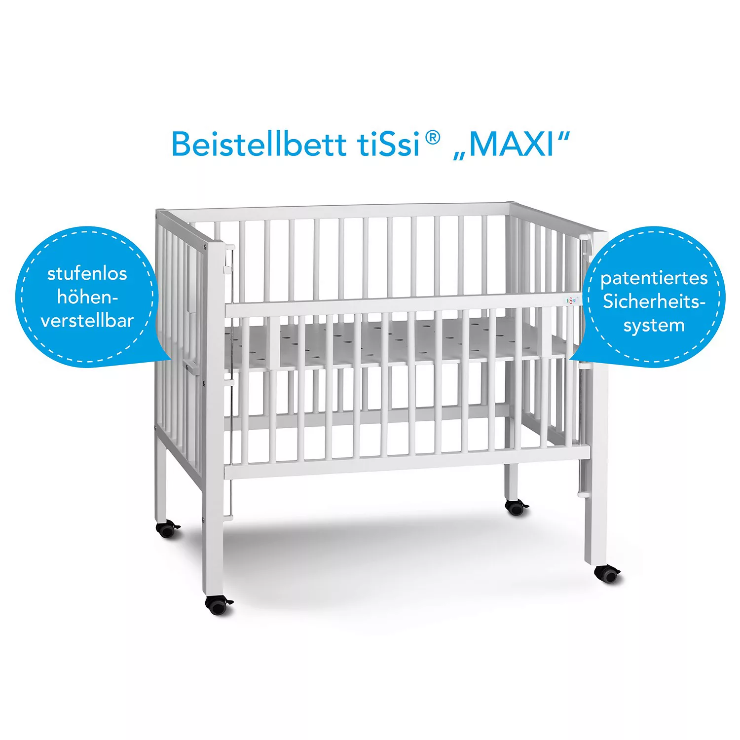 tiSsi® Babybett Maxi Boxspring / Anstellbett günstig online kaufen
