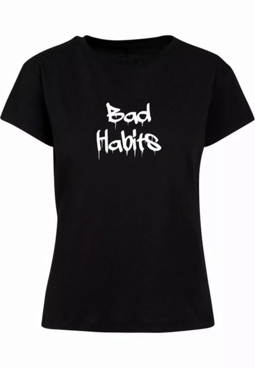 Merchcode T-Shirt Merchcode Damen Ladies Bad Habits Box Tee (1-tlg) günstig online kaufen