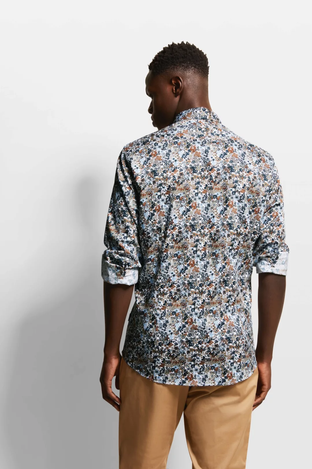 bugatti Langarmhemd, mit Blumendessin günstig online kaufen
