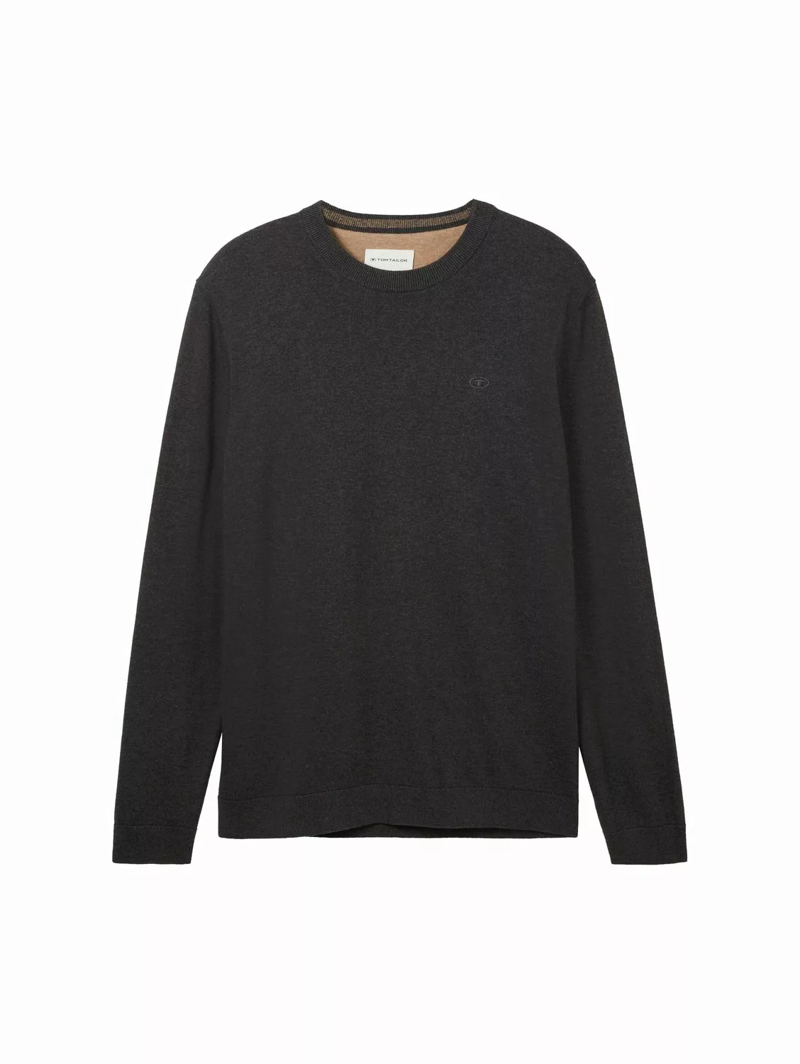 Tom Tailor Herren Rundhals Pullover BASIC CREWNECK - Relaxed Fit günstig online kaufen