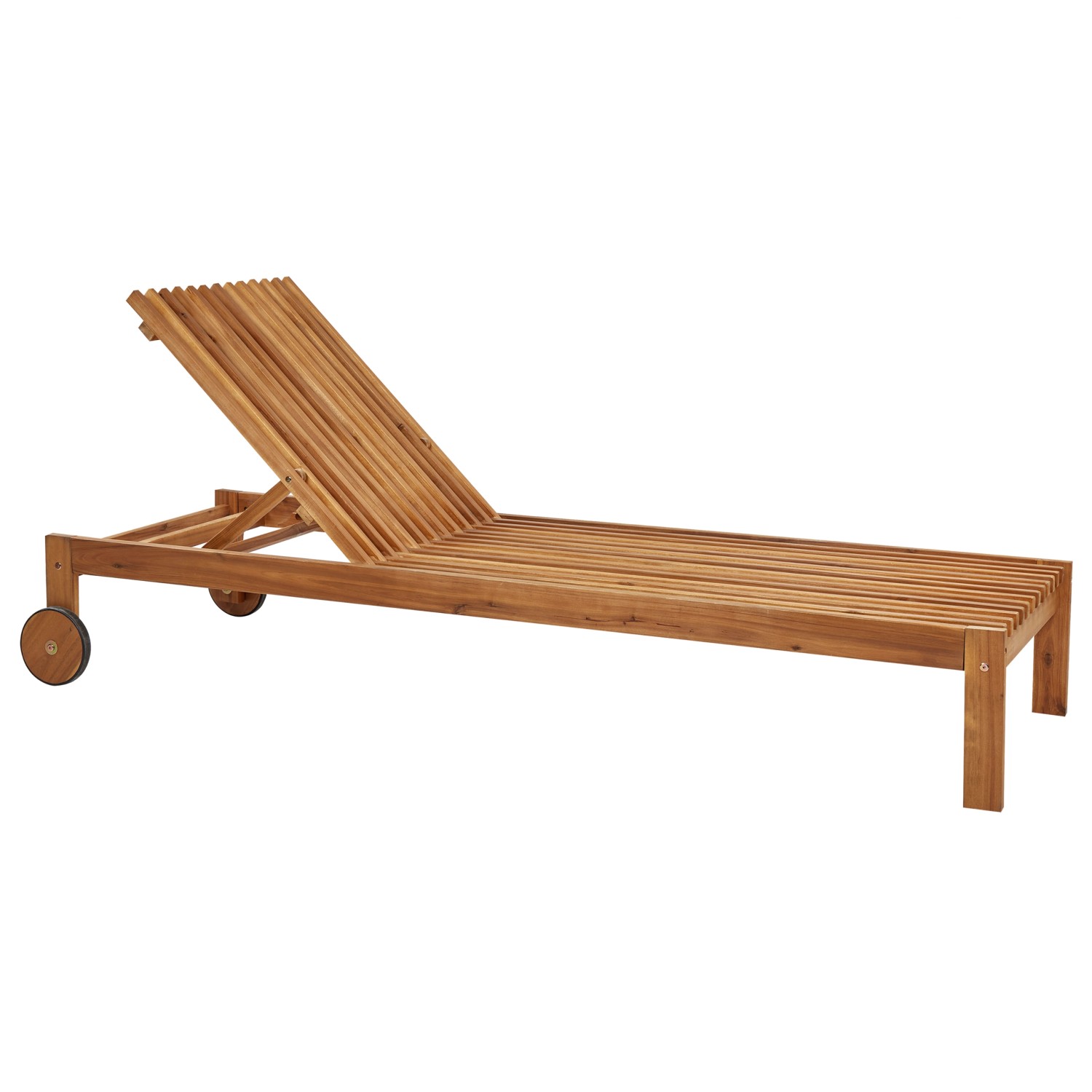 Beliani Gartenliege Heller Holzfarbton 196x65x91 günstig online kaufen