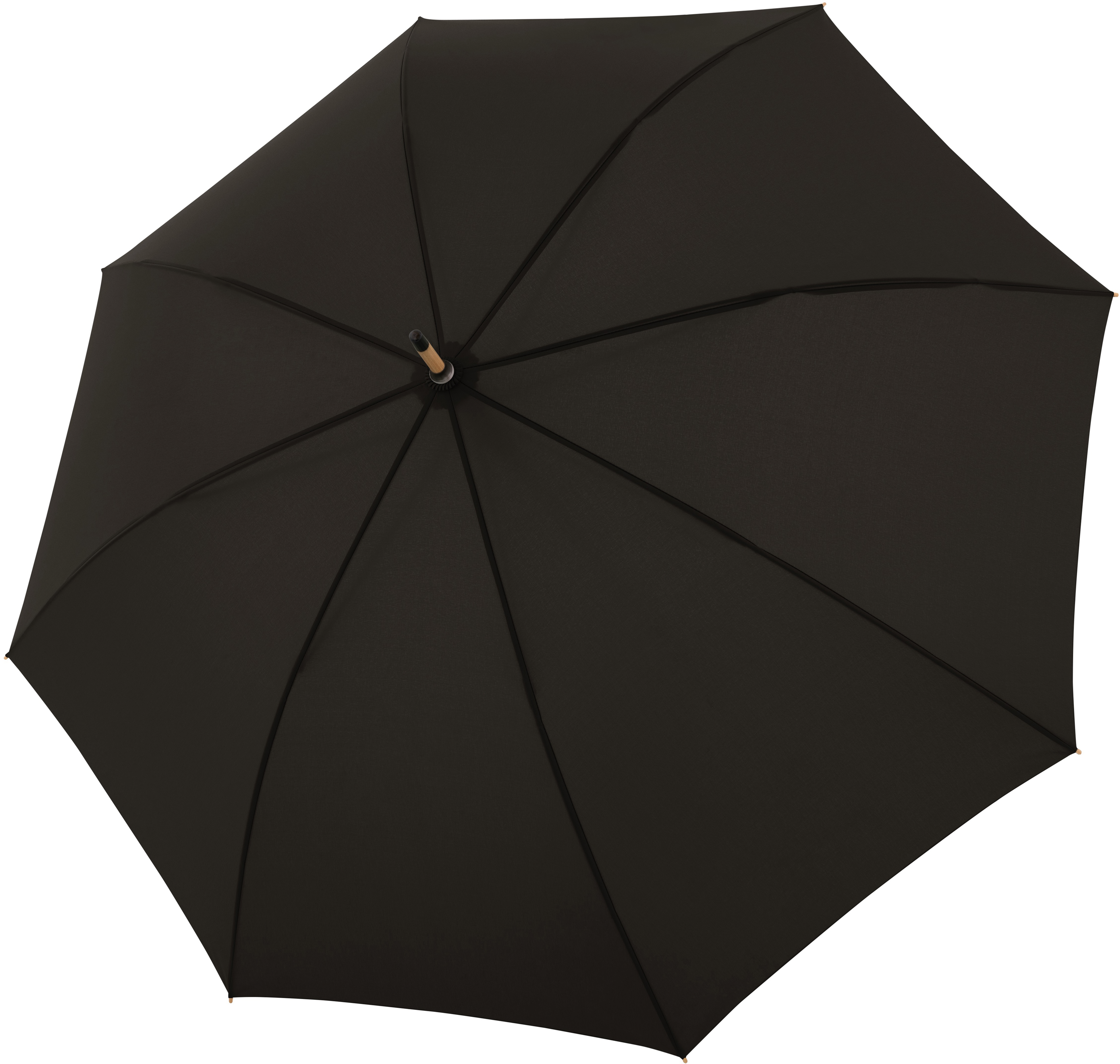 doppler Stockregenschirm "nature Long, simple black", aus recyceltem Materi günstig online kaufen