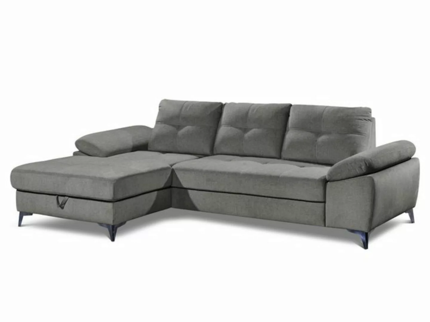 HARPER Polsterecke Polsterecke HARPER BILBAO BB 170x270 cm grau Ecksofa Woh günstig online kaufen