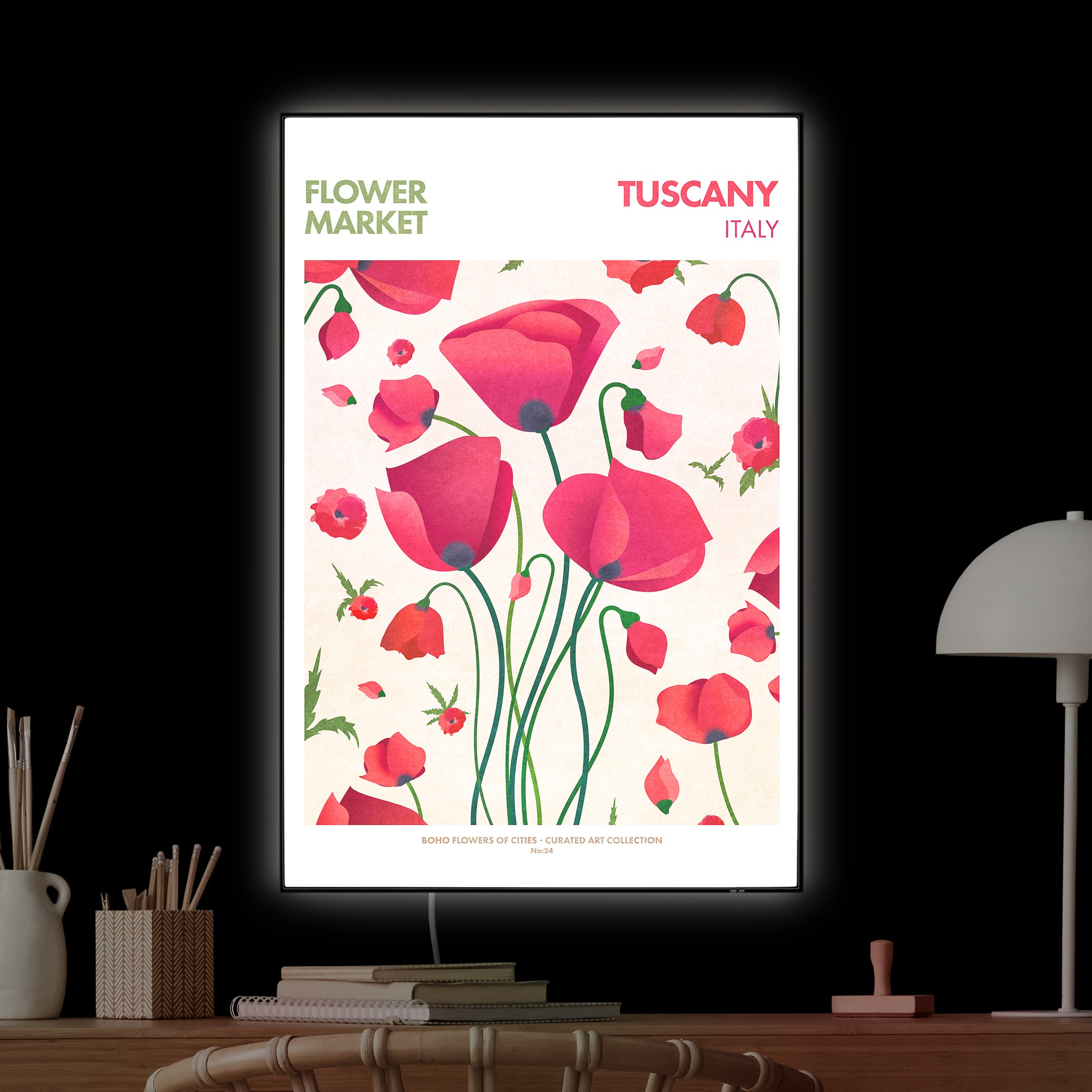 LED-Wechselbild Flower Market - Tuscany günstig online kaufen