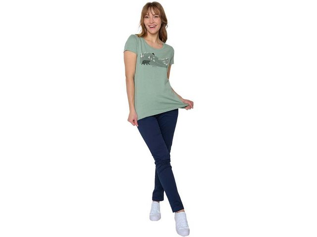 GreenBomb T-Shirt GREENBOMB Bio-Damen-T-Shirt 'Bear Lines' mit Rundh günstig online kaufen