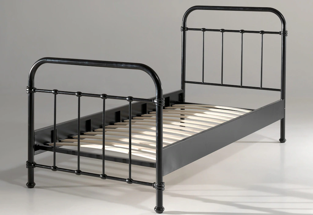 Vipack Einzelbett "New York, Bettgestell Metall, pulverbeschichtet, in zeit günstig online kaufen
