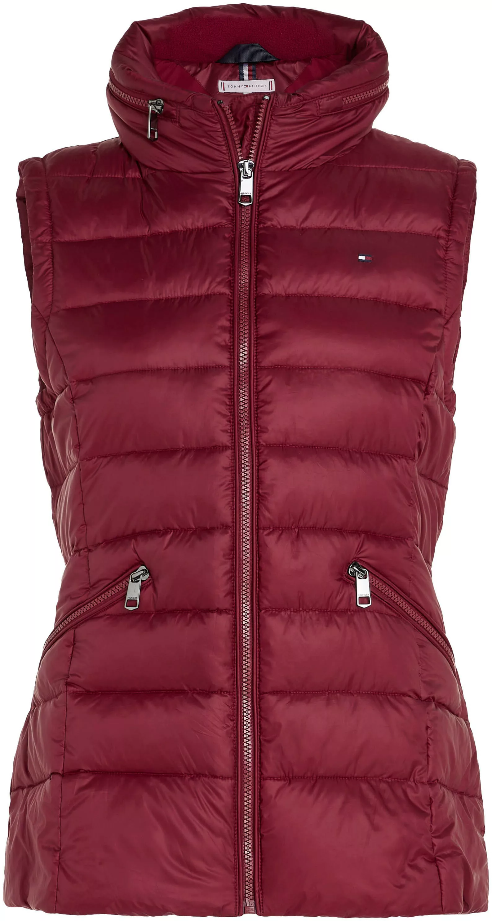 Tommy Hilfiger Steppweste MW PADDED GLOBAL STRIPE VEST mit versteckter Kapu günstig online kaufen