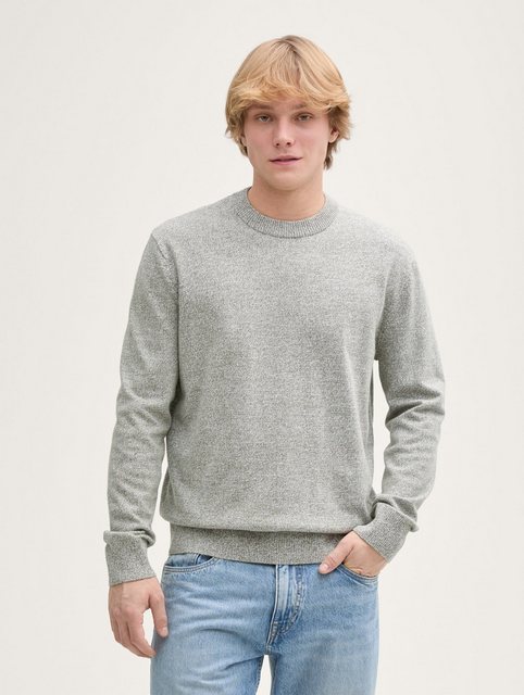 TOM TAILOR Denim Strickpullover Basic Strickpullover aus Baumwolle günstig online kaufen