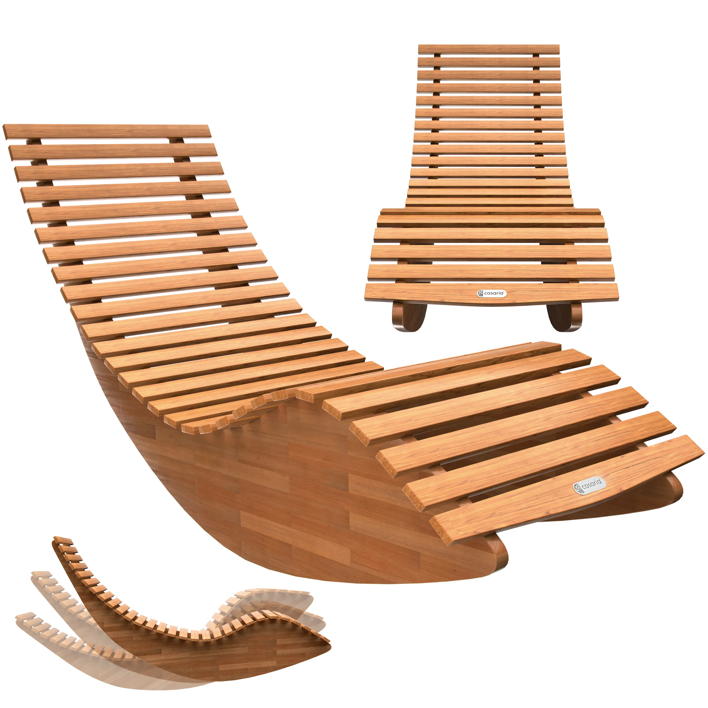 Saunaliege Java 155x60x93cm Akazie FSC®-zertifiziert günstig online kaufen