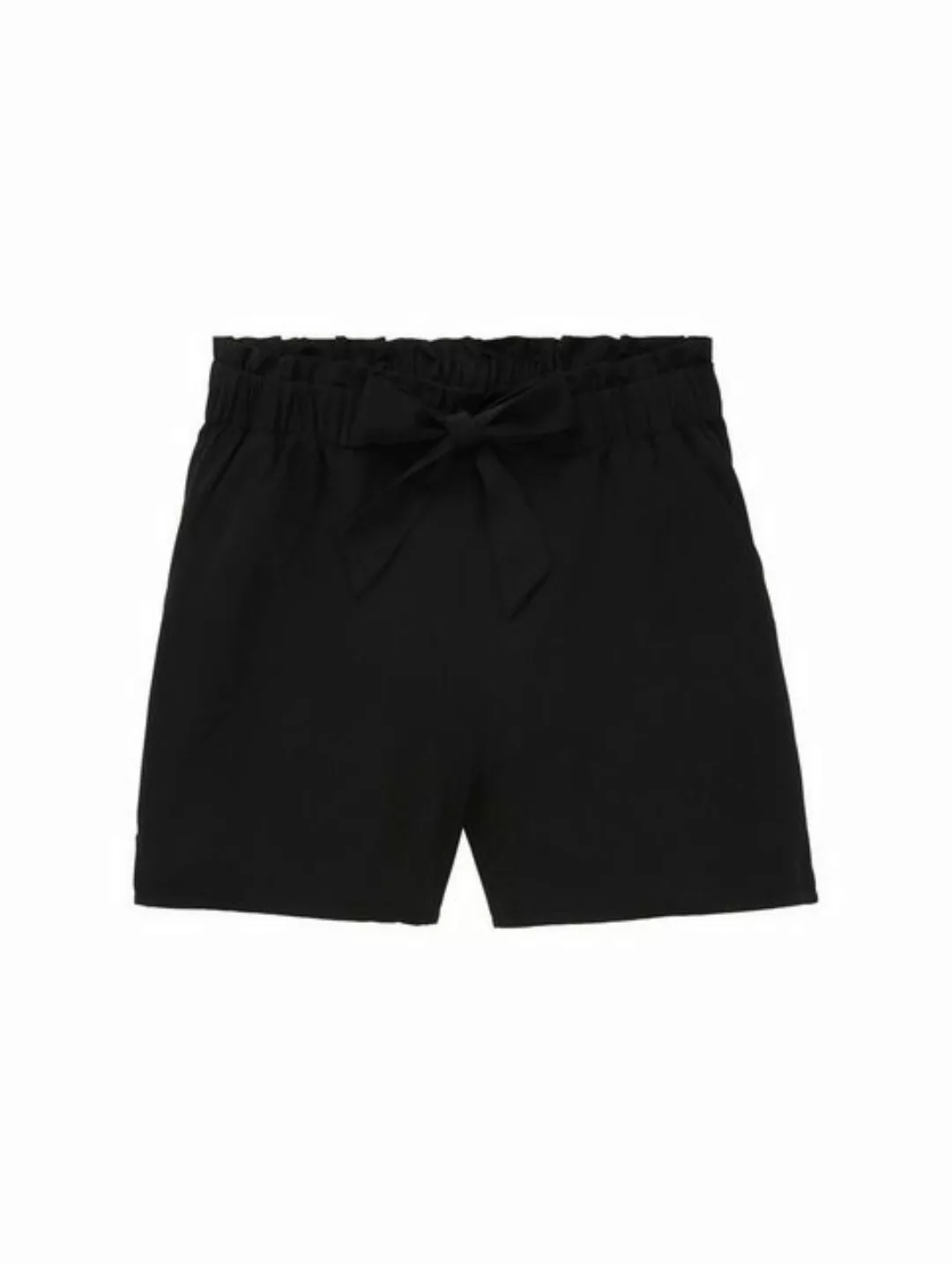 TOM TAILOR Denim Stoffhose Coloured Paper bag shorts, deep black günstig online kaufen