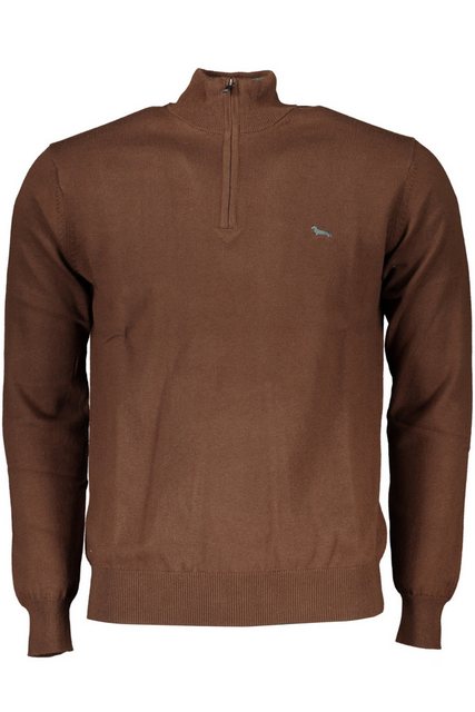 Harmont & Blaine Strickpullover Eleganter Herren-Pullover Braun mit Sticker günstig online kaufen