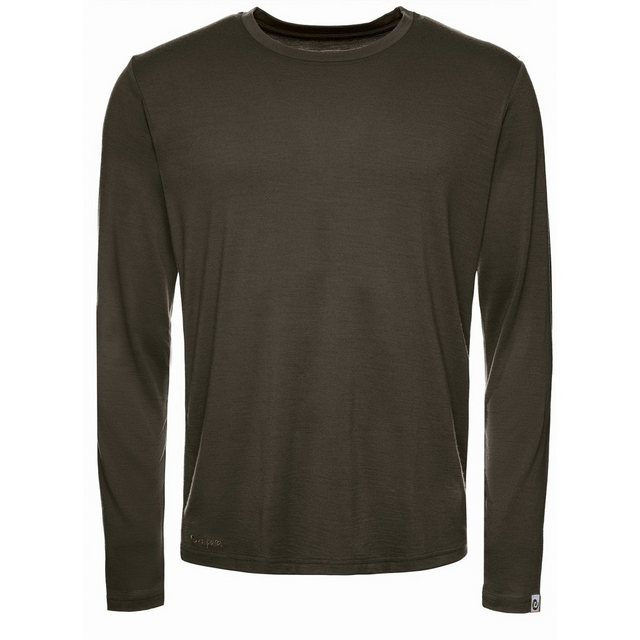 Kaipara - Merino Sportswear Langarmshirt Merino Longsleeve Herren Regularfi günstig online kaufen