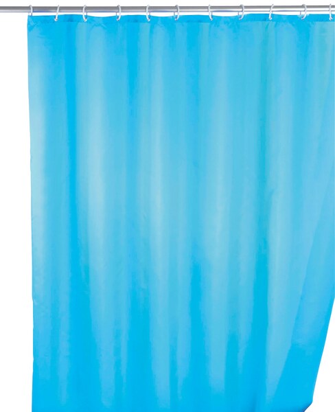 WENKO Duschvorhang "Uni Light Blue", Höhe 200 cm, waschbar günstig online kaufen