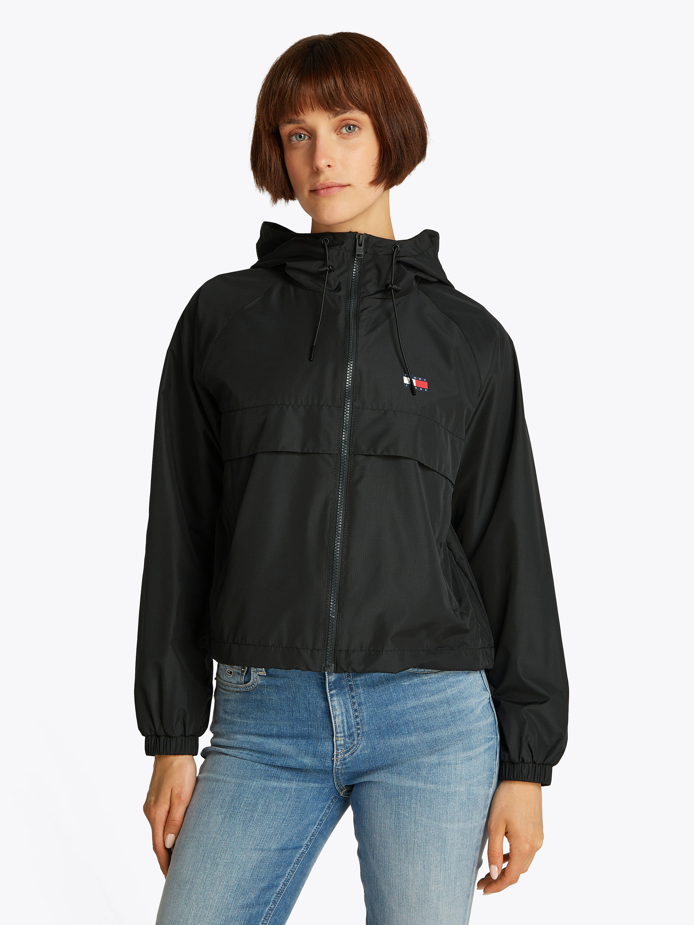 Tommy Jeans Curve Windbreaker "TJW ESSENTIAL WINDBREAKER EXT", mit Kapuze, günstig online kaufen
