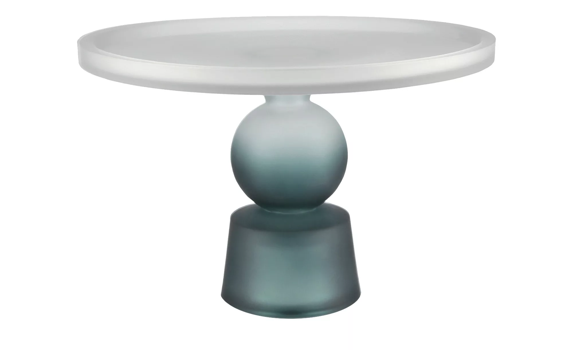 Tortenplatte - blau - Glas - 18,5 cm - Geschirr > Einzelgeschirrteile - Möb günstig online kaufen