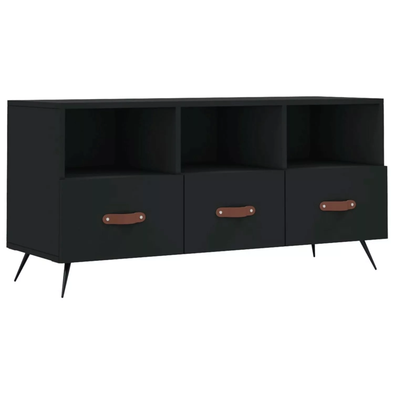 VidaXL TV-Schrank Schwarz 102x36x50 cm Holzwerkstoff  Modell 9 günstig online kaufen