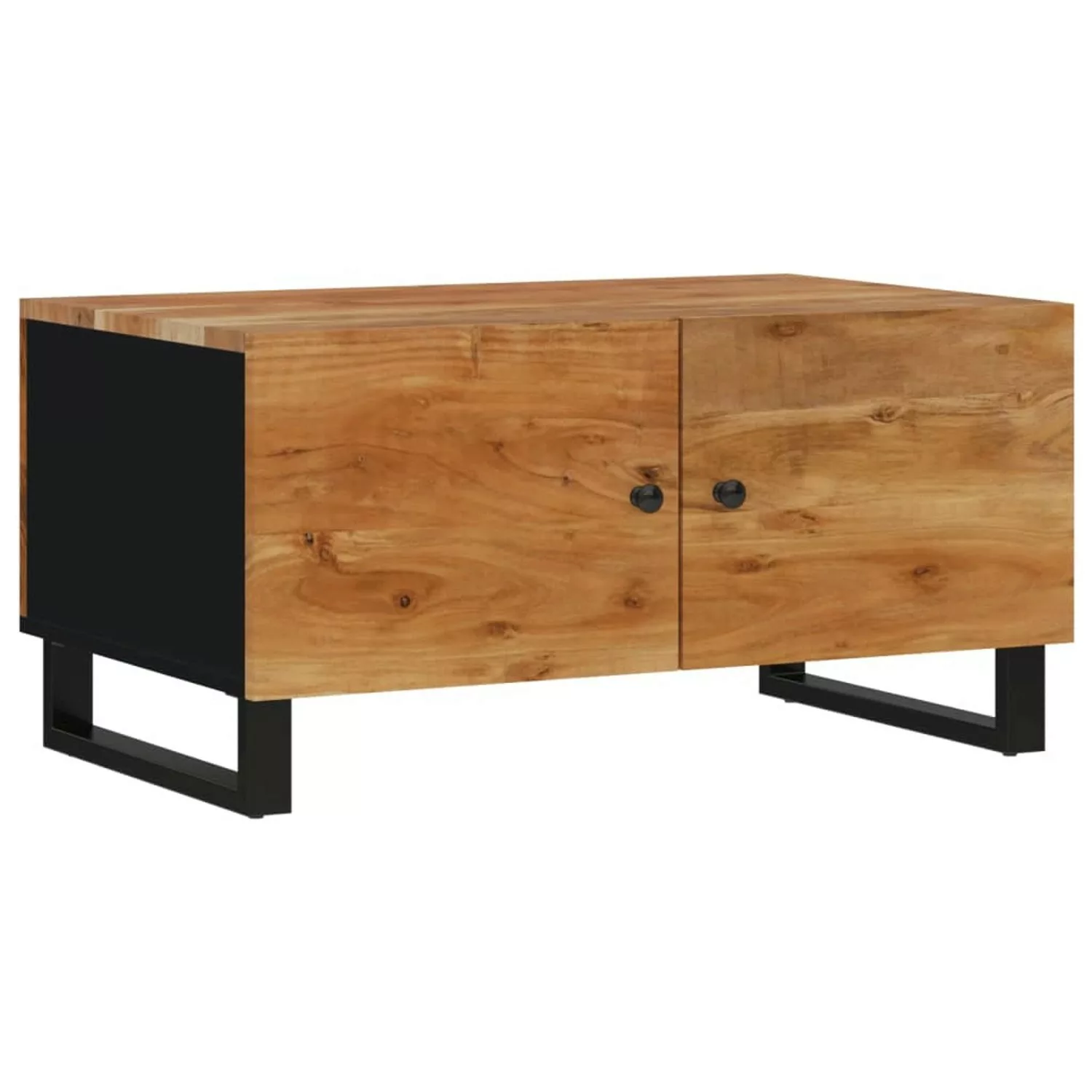 Vidaxl Couchtisch 80x50x40 Cm Massivholz Akazie & Holzwerkstoff günstig online kaufen