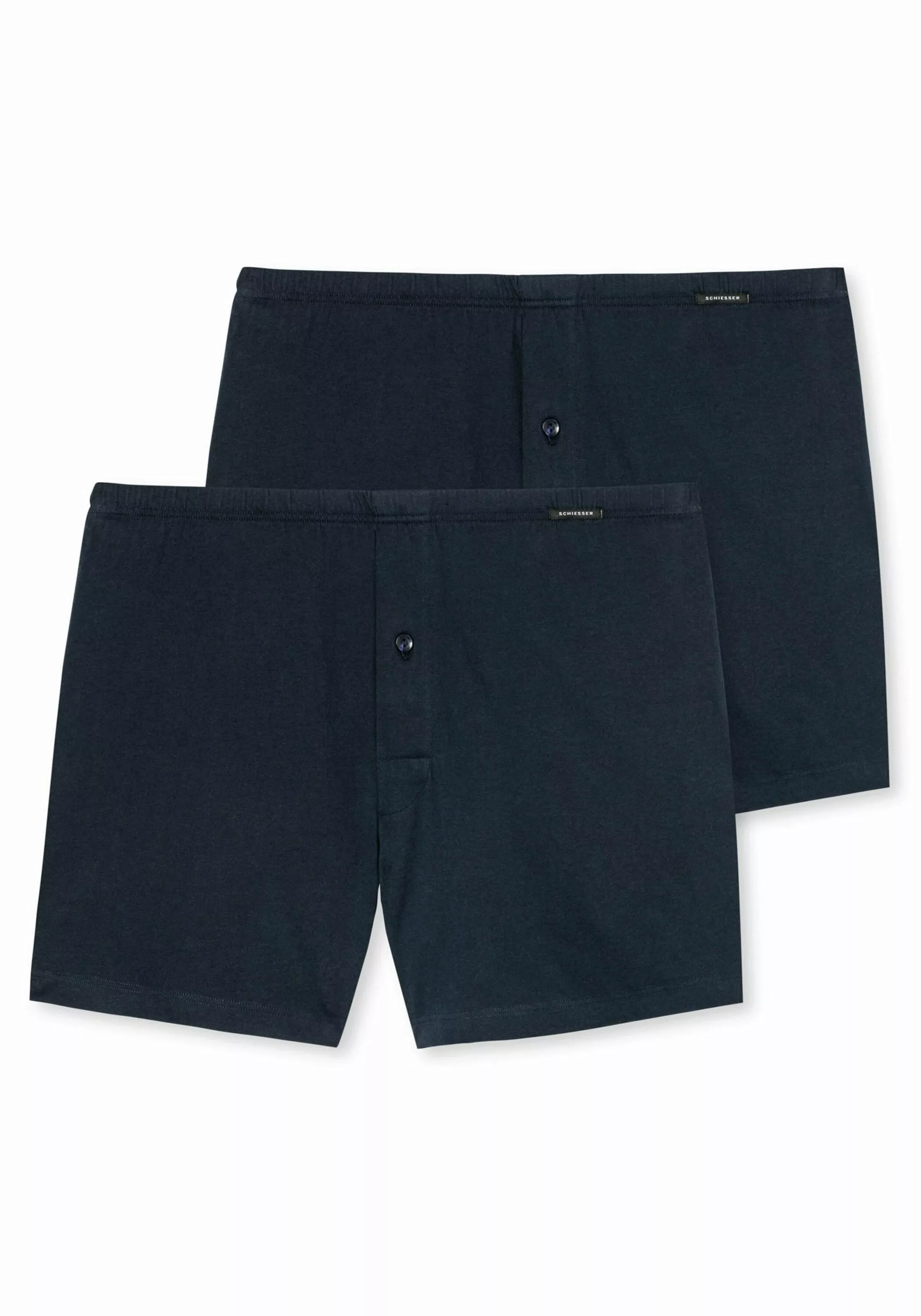 Schiesser 2-er Set Boxershorts Dunkelblau günstig online kaufen