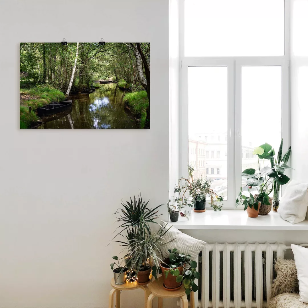 Artland Poster »Romantische Flusslandschaft Frankreich«, Waldbilder, (1 St. günstig online kaufen