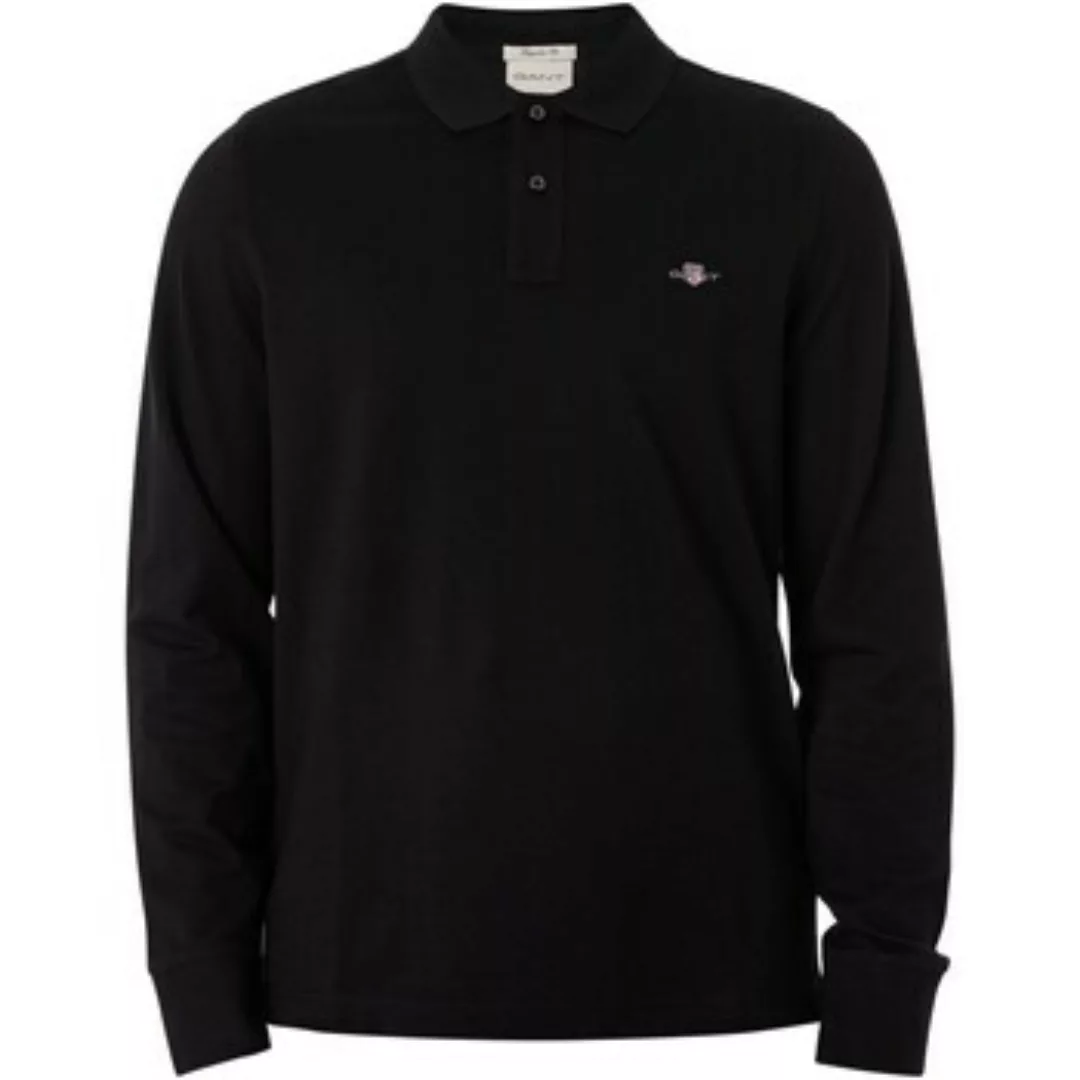 Gant  Poloshirt Regular Shield Langarm-Pique-Poloshirt günstig online kaufen