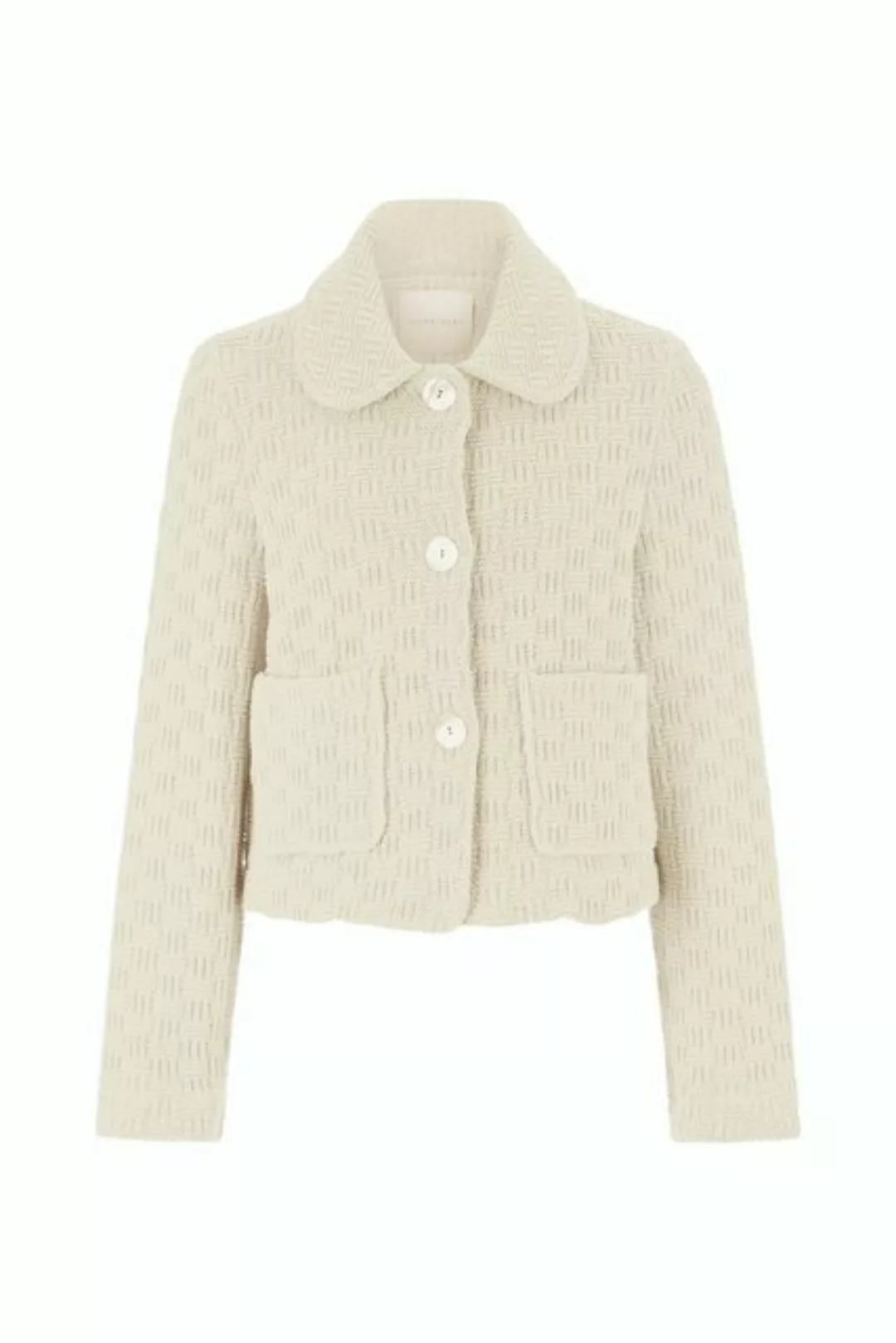 Rich & Royal Blusenblazer Damen Kurzblazer CROPPED BOUCLÉ JACKET (1-tlg) günstig online kaufen