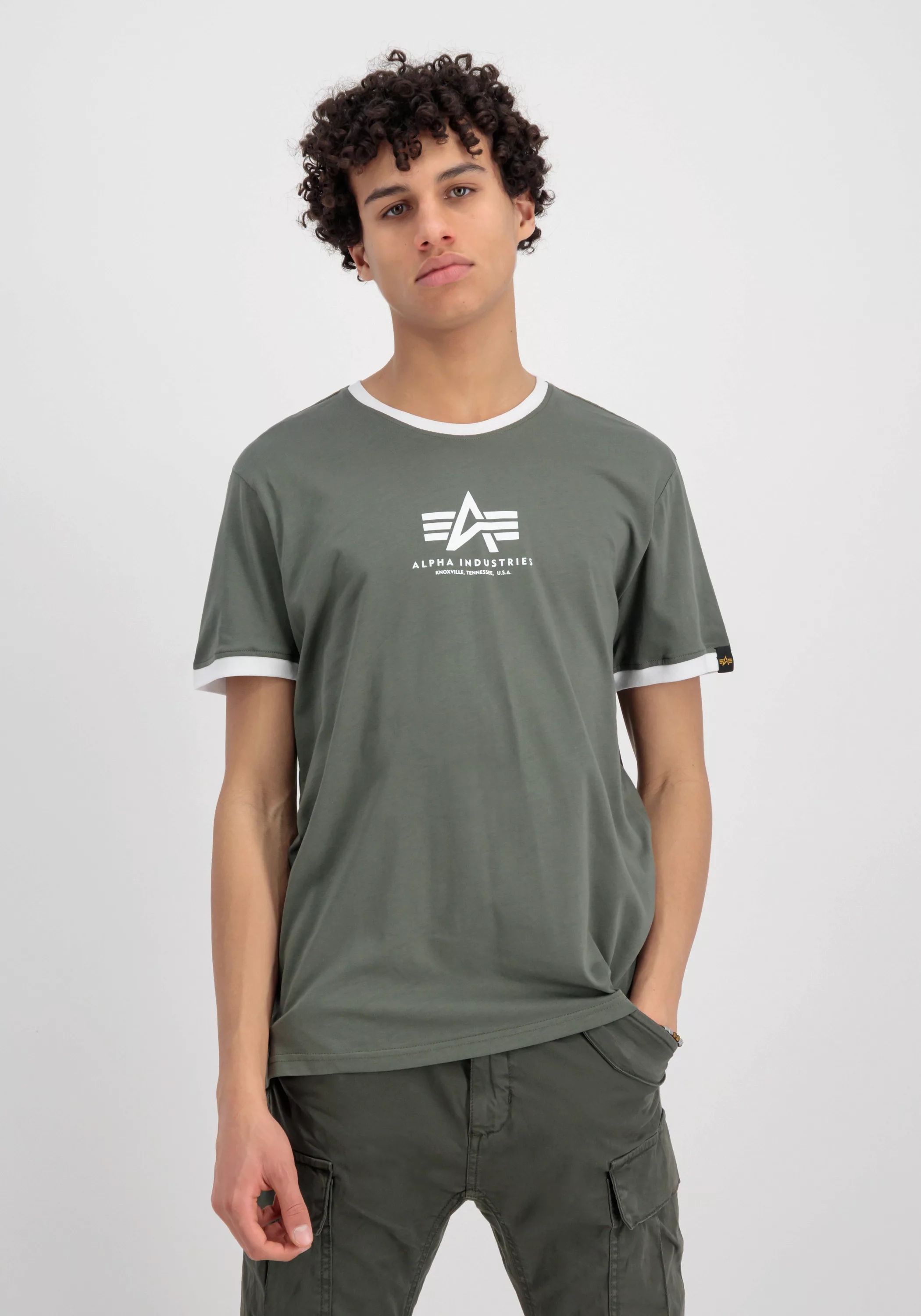 Alpha Industries T-Shirt "Alpha Industries Men - T-Shirts Basic T Contrast günstig online kaufen