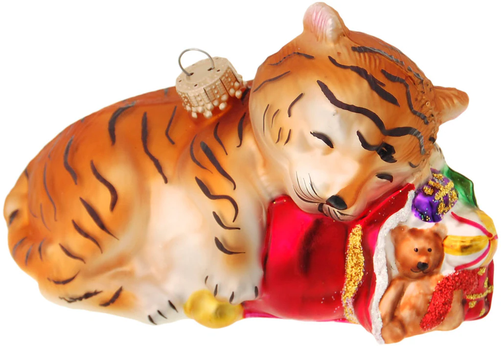 Krebs Glas Lauscha Christbaumschmuck "Glasornament Babytiger, mundgeblasen, günstig online kaufen