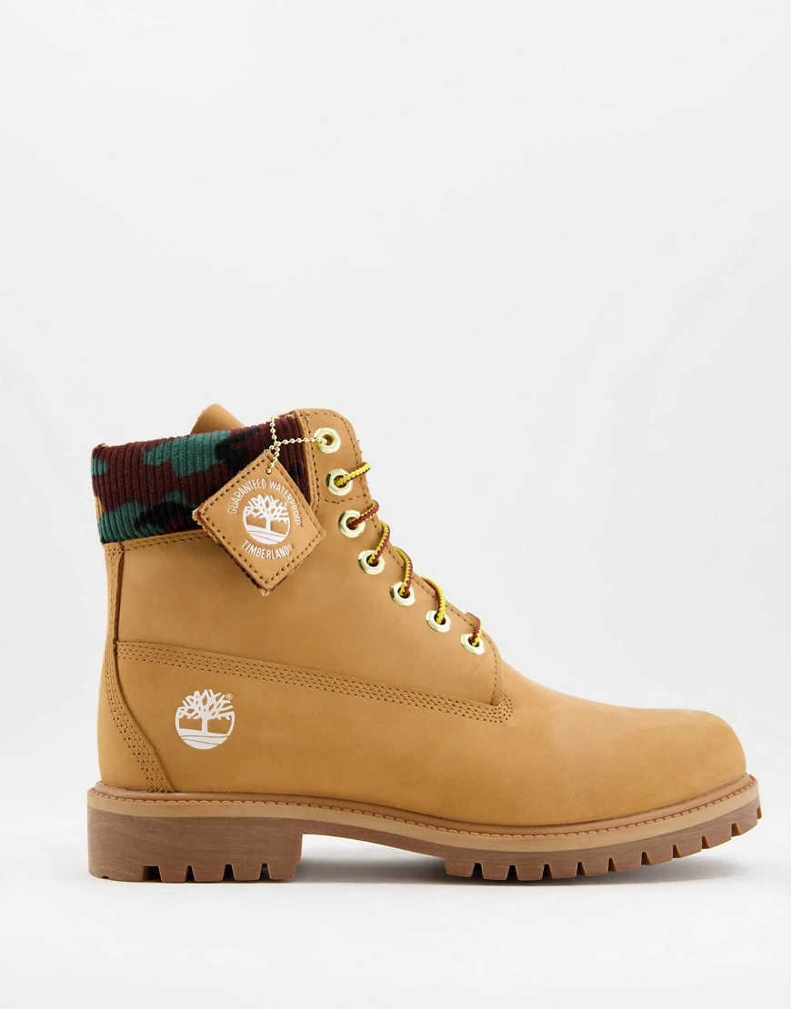 Timberland – Stiefel in Weizenbraun mit hochwertigen Gummisohlen, 6 Zoll günstig online kaufen