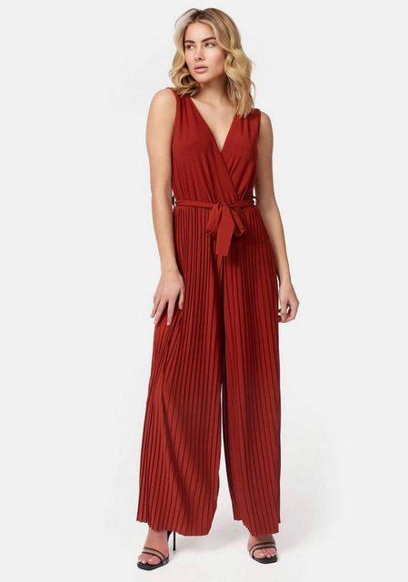 Worldclassca Jumpsuit Worldclassca Jumpsuit Pleated Overalls mit Gürtel Ärm günstig online kaufen