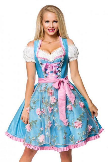 Dirndline Dirndl 2-tlg. Trachten Set: Dirndl mit Blumenschürze mit Schürze günstig online kaufen