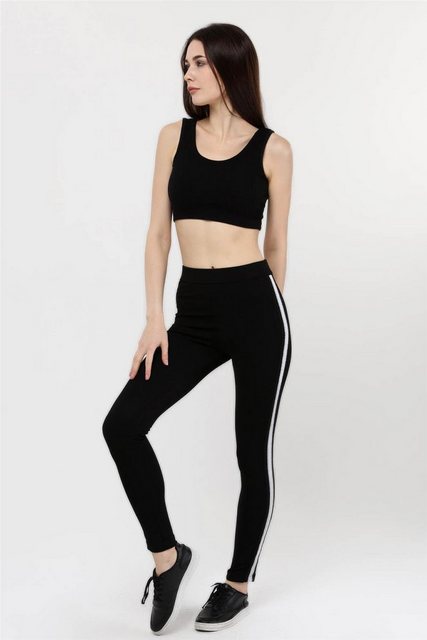 HomeStore Chinohose Gestreifte Leggings günstig online kaufen