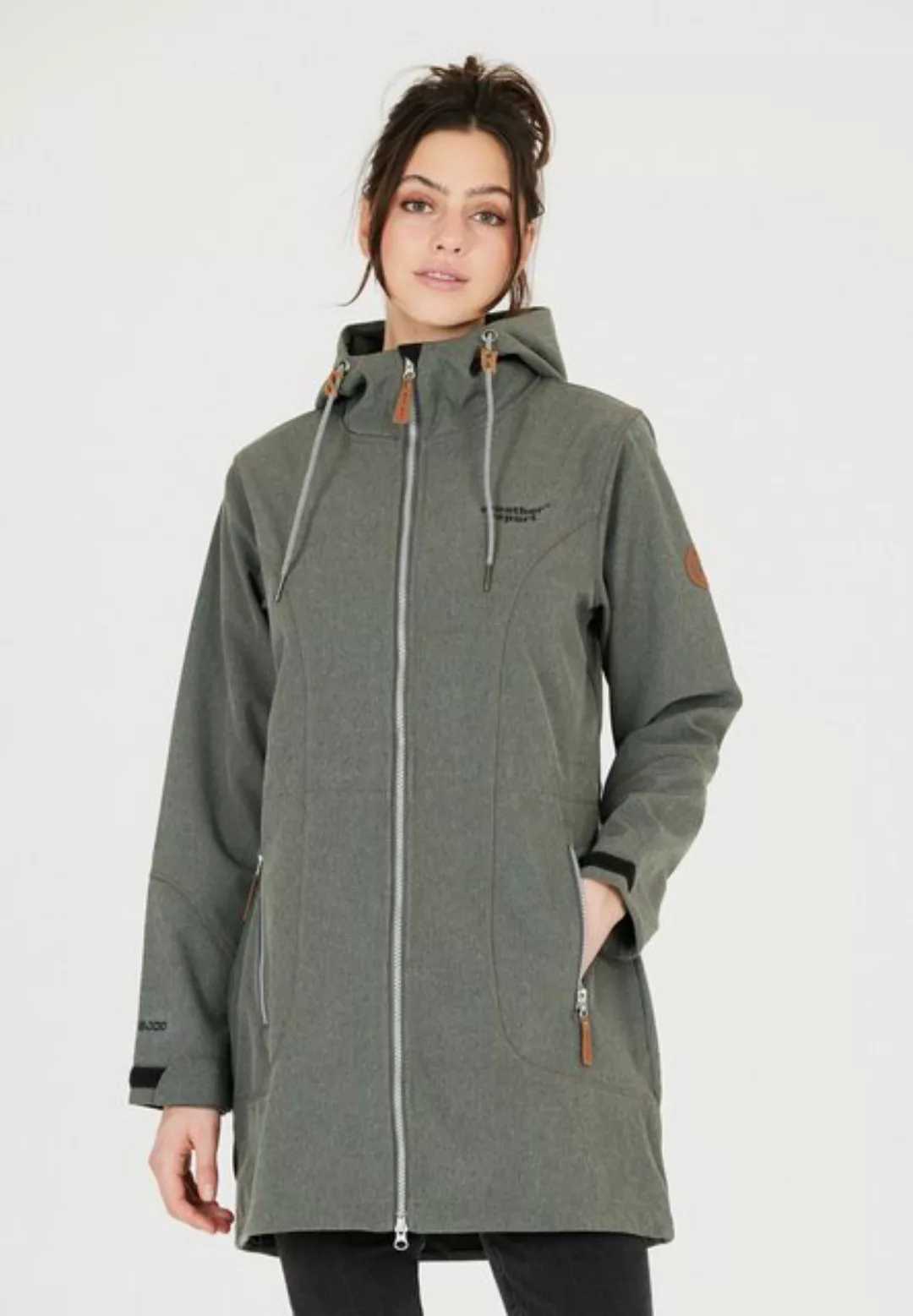 WEATHER REPORT Softshelljacke Lilan mit langem Schnitt und wasserdichter Fu günstig online kaufen