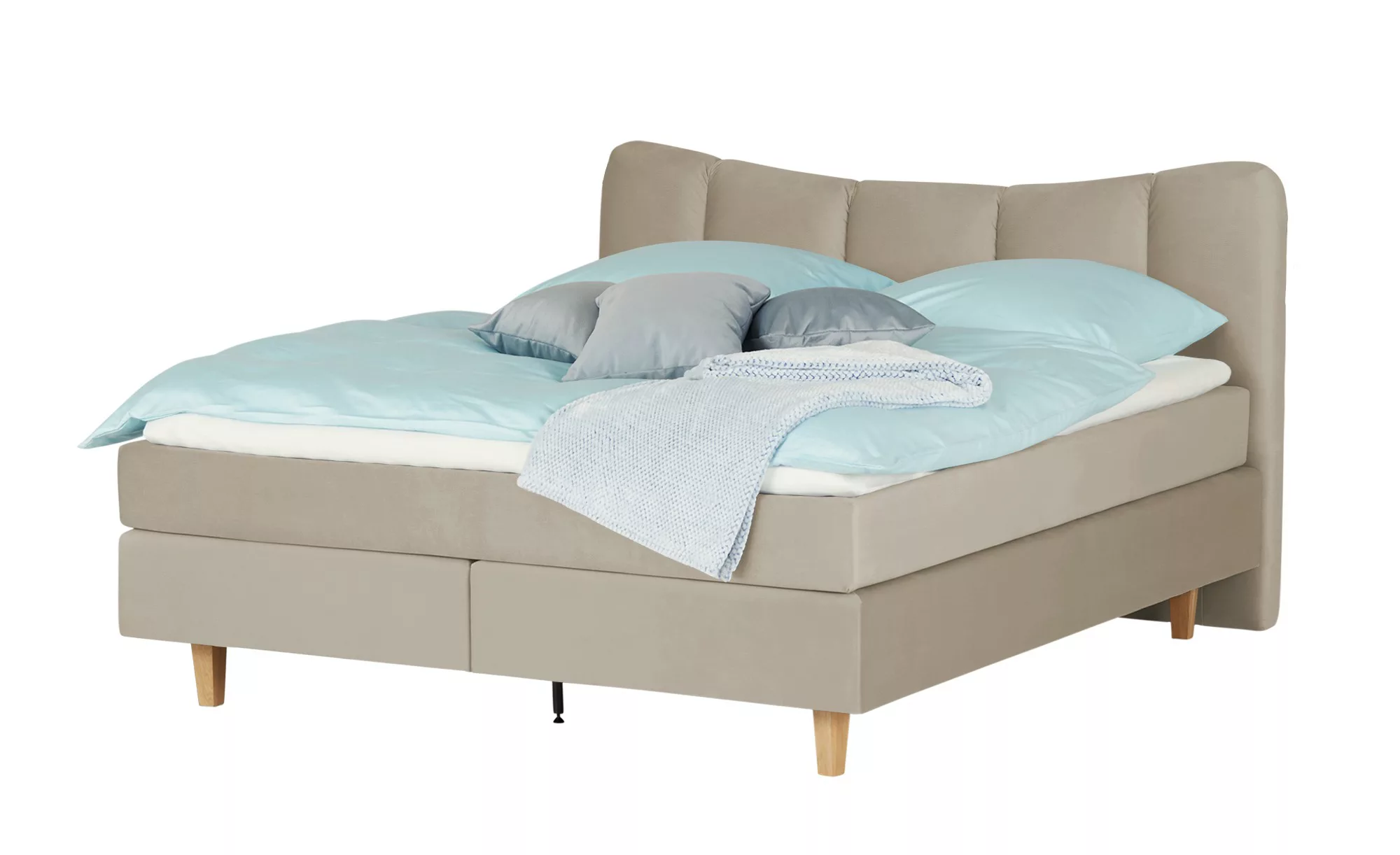 Boxspringbett  Dalur ¦ beige ¦ Maße (cm): B: 160 H: 110 Betten > Boxspringb günstig online kaufen