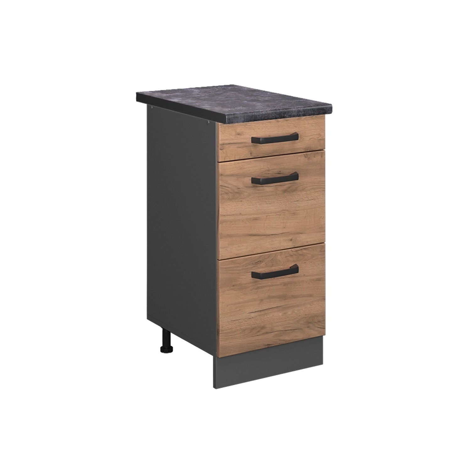 Vicco Unterschrank R-Line, Goldkraft Eiche/Anthrazit, 40 günstig online kaufen