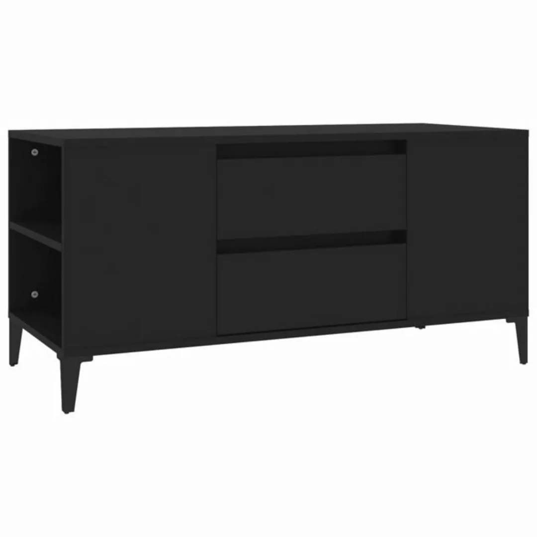 Vidaxl Tv-schrank Schwarz 102x44,5x50 Cm Holzwerkstoff günstig online kaufen