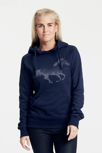 Bio-damen-kapuzensweater Horsepower günstig online kaufen