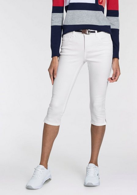 KangaROOS Caprijeans "CAPRI-JEANS mit Gürtel", (Set, mit abnehmbarem Gürtel günstig online kaufen