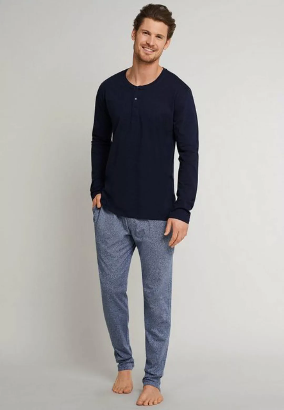 Schiesser Schlafhose Mix & Relax Basic (1-tlg) Schlafanzug Hose - Baumwolle günstig online kaufen