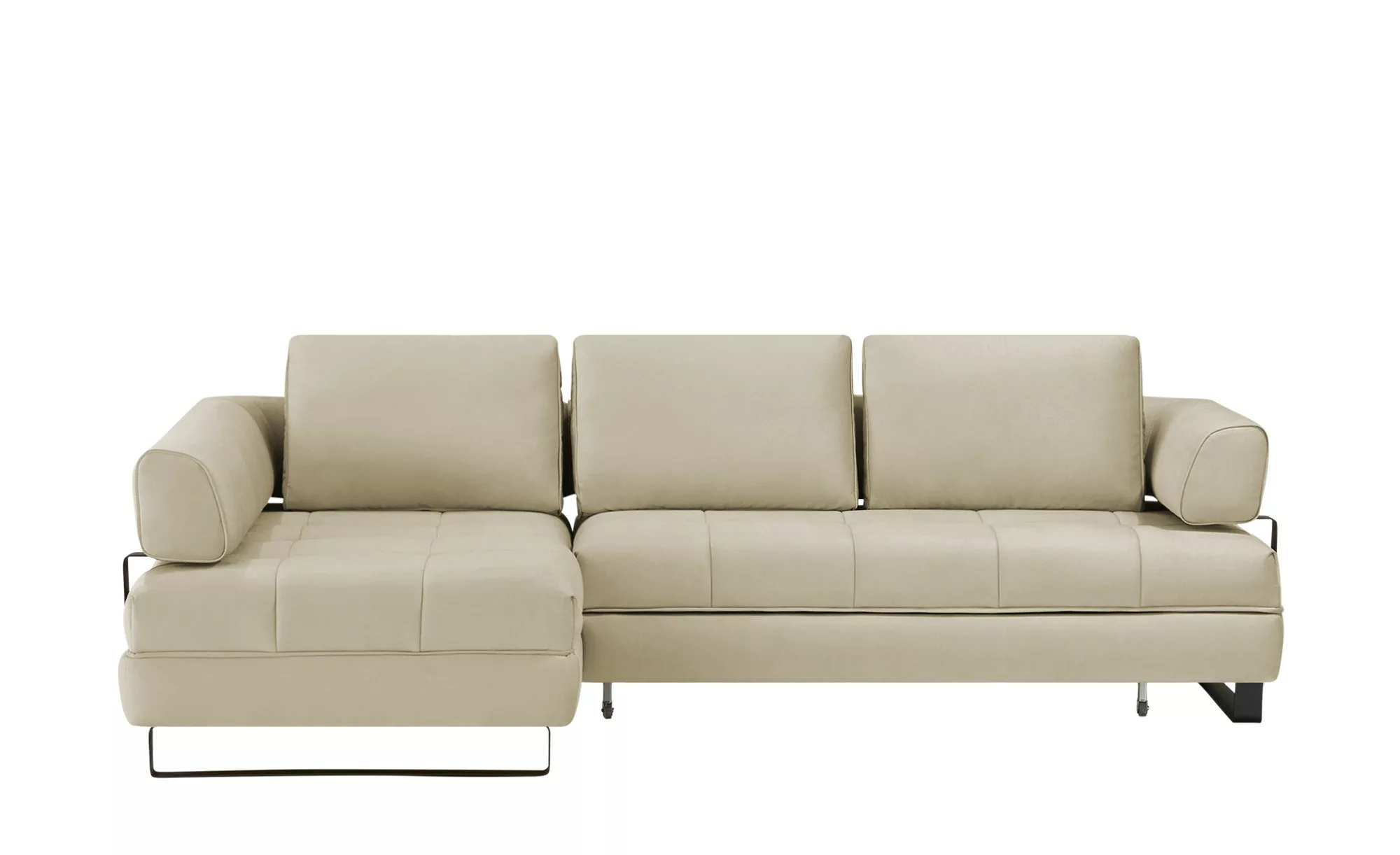 switch Ecksofa in Lederoptik Havana ¦ beige ¦ Maße (cm): B: 272 H: 89 T: 17 günstig online kaufen