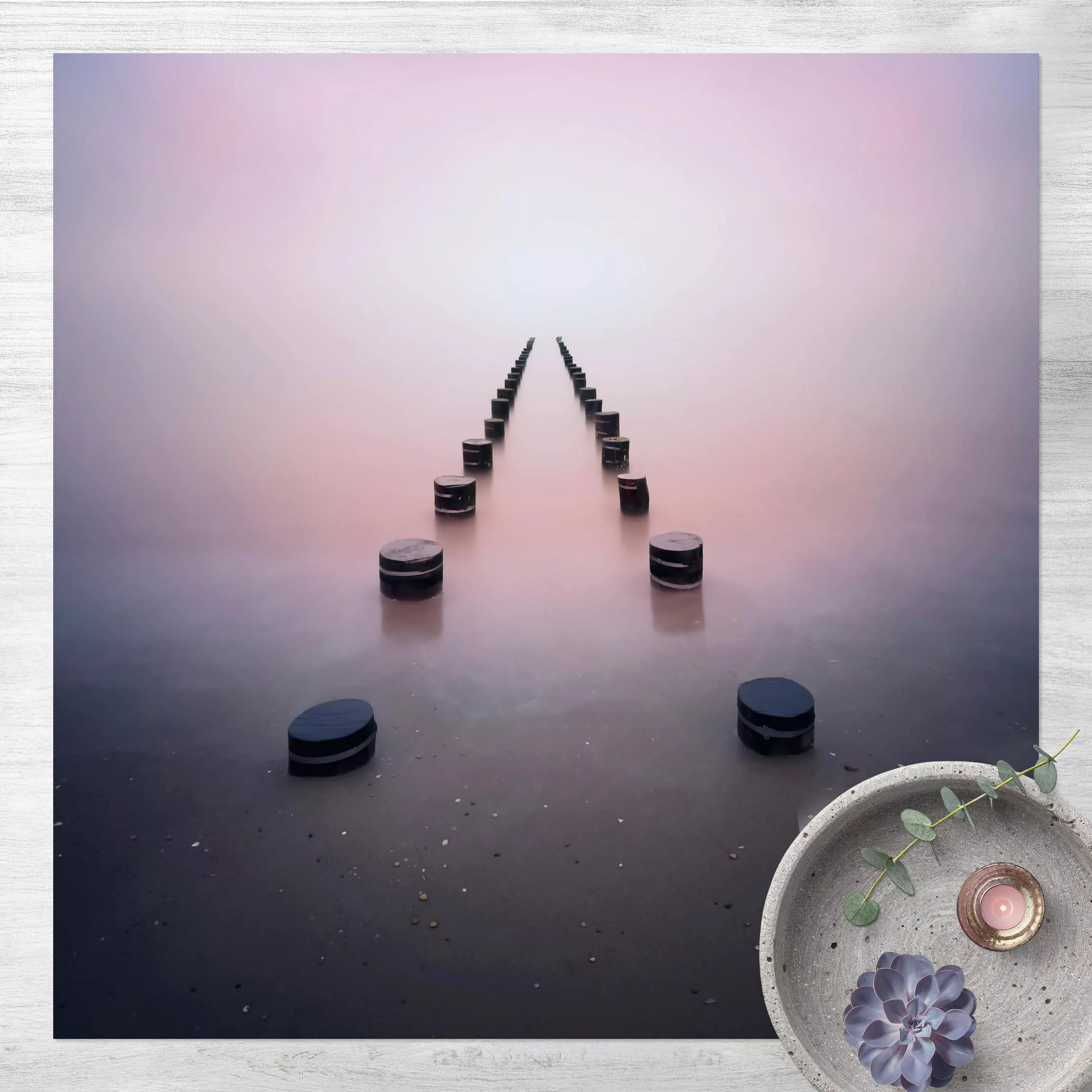 Vinyl-Teppich Zen am Strand günstig online kaufen
