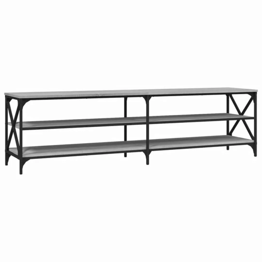 Vidaxl Tv-schrank Braun Eiche 180x30x50 Cm Holzwerkstoff Und Metall günstig online kaufen