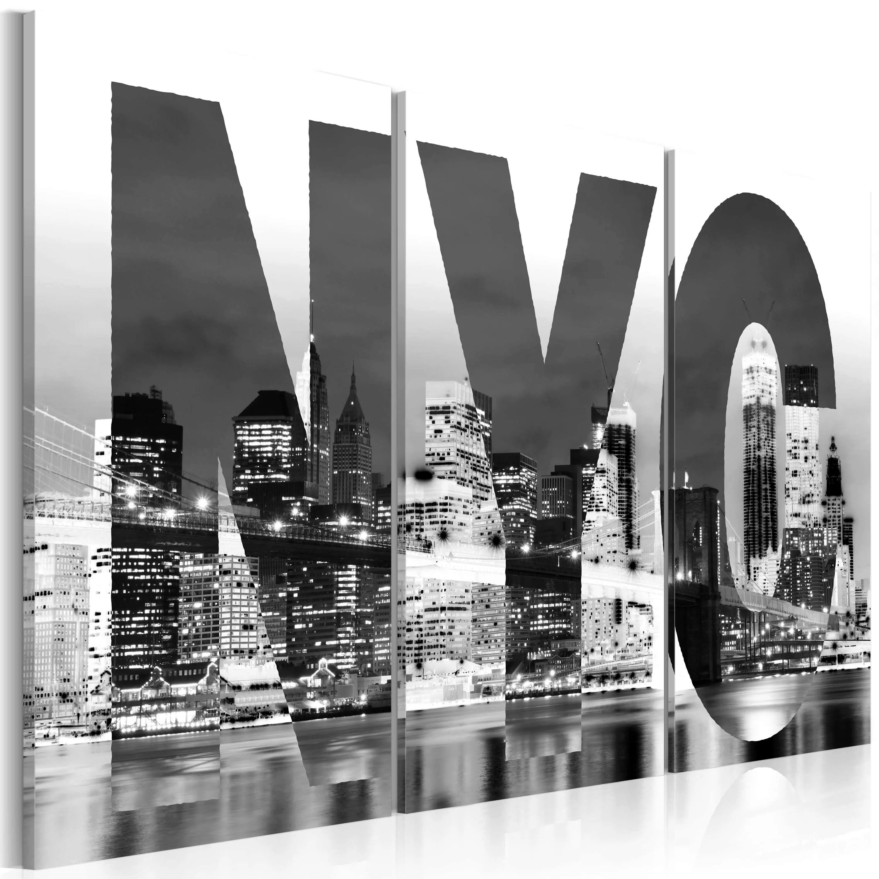 Wandbild - New York (schwarz-weiß) günstig online kaufen