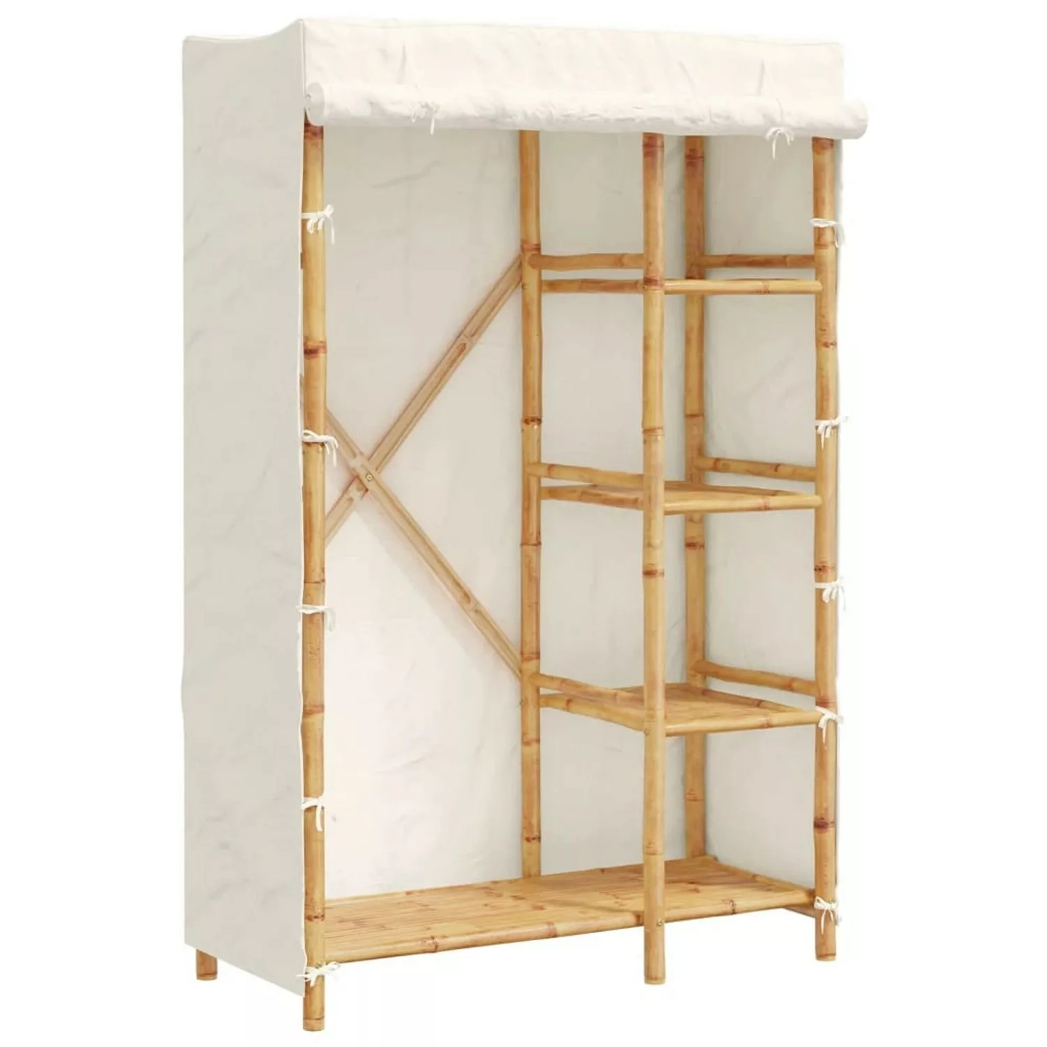 vidaXL Kleiderschrank Kleiderschrank 110x45x170 cm Bambus günstig online kaufen