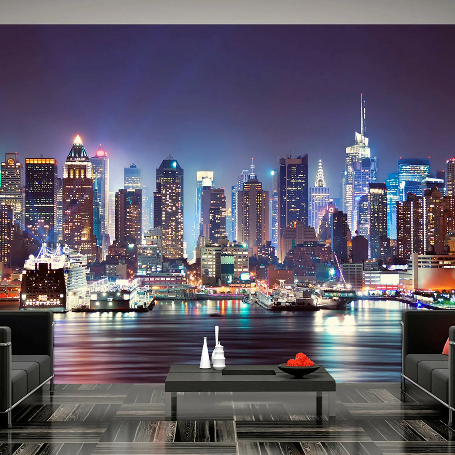 home24 Vlies Fototapete Night in New York City günstig online kaufen
