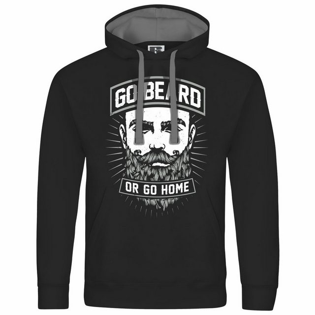 deinshirt Kapuzenpullover Herren Kapuzenpullover Go beard or go home Mit Pr günstig online kaufen