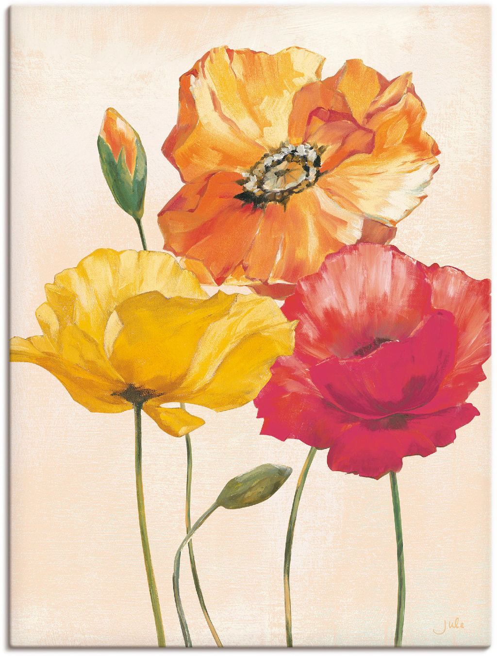 Artland Wandbild »Bunte Mohnblumen I«, Blumenbilder, (1 St.), als Alubild, günstig online kaufen