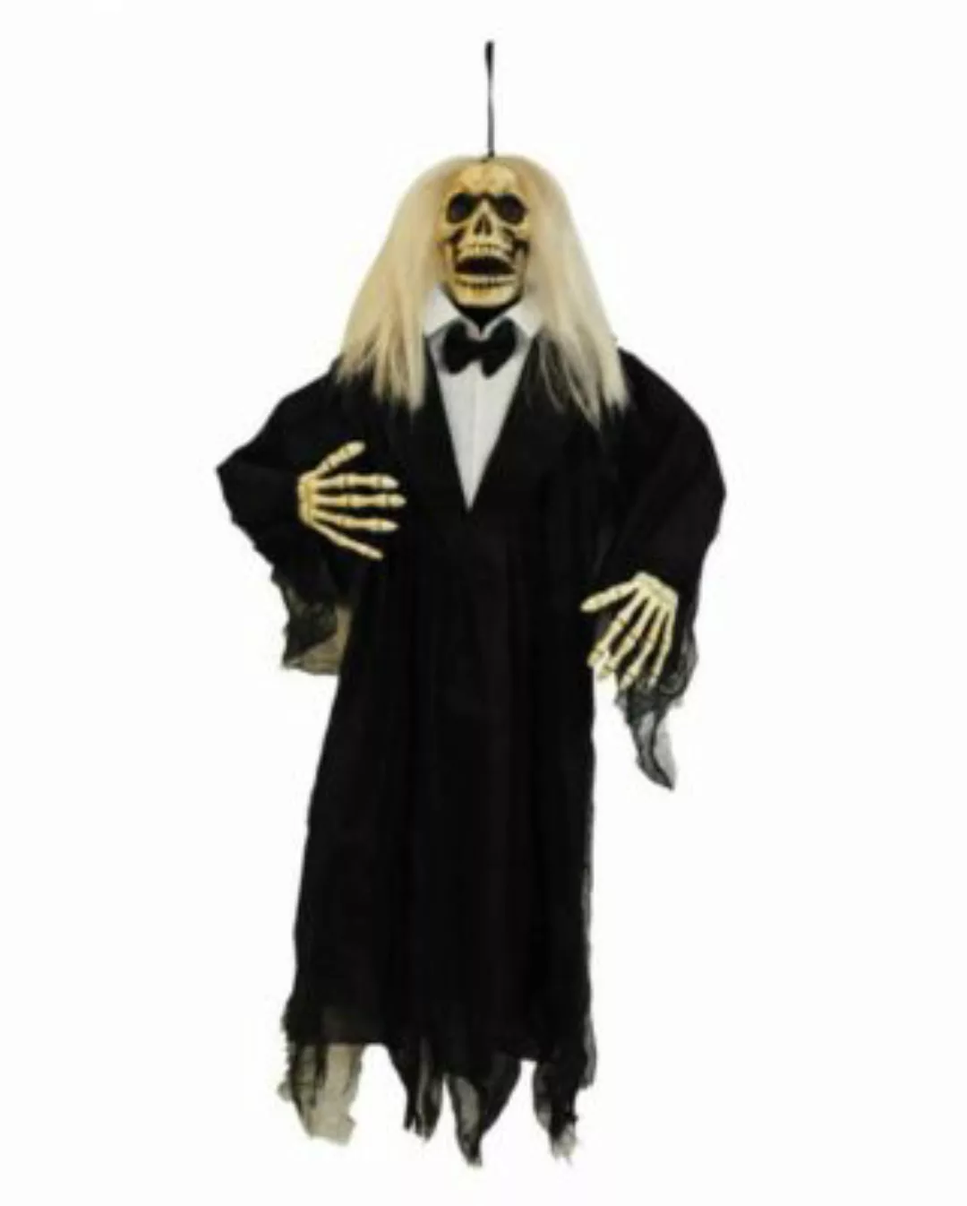 Skelett Zombie Bräutigam Hängefigur Halloween Partydeko schwarz  Kinder günstig online kaufen