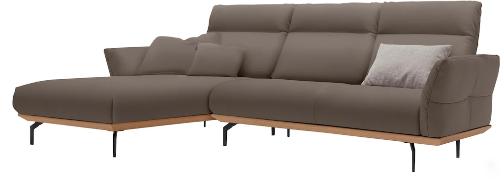 Creation BY ROLF BENZ Ecksofa "CR.460", Sockel in Eiche, Alugussfüße in umb günstig online kaufen