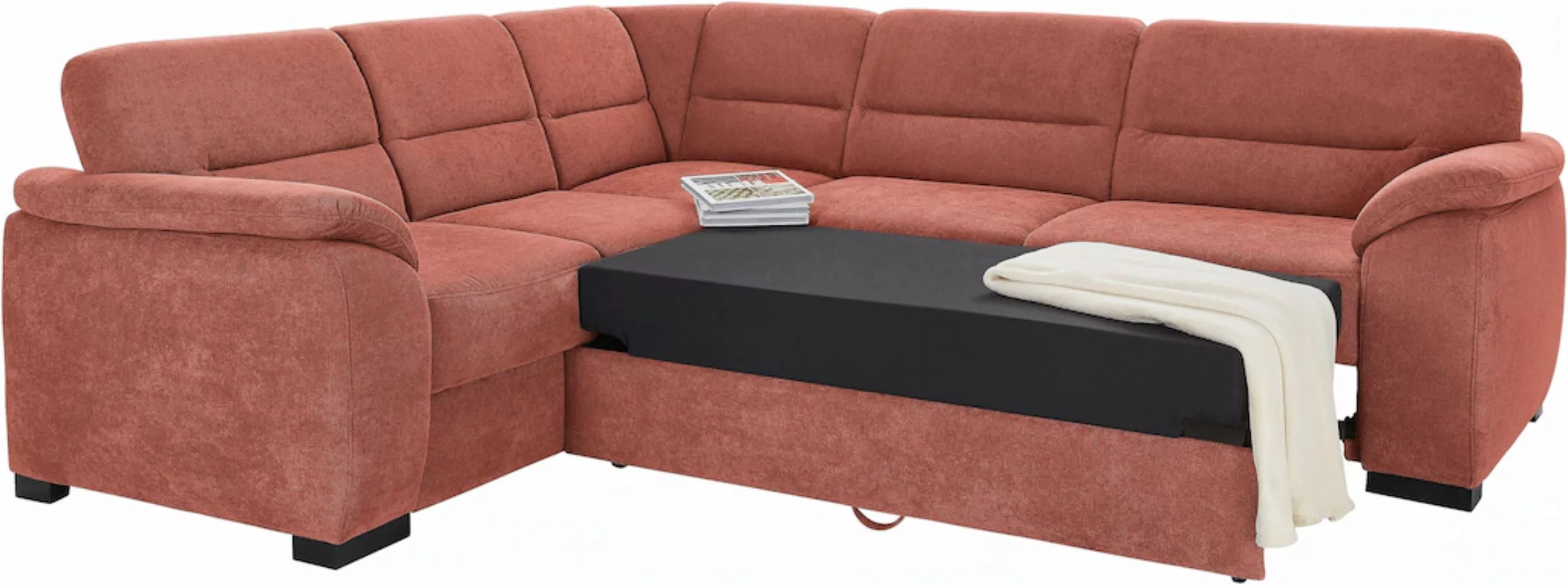 sit&more Ecksofa »Montego L-Form«, wahlweise mit Bettfunktion und Schubkast günstig online kaufen